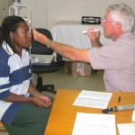 Visiting Australian eye doctor Dr Michael Scobie