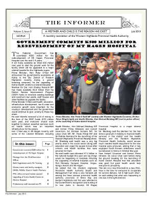 WHPHA News July-September 2013 issue