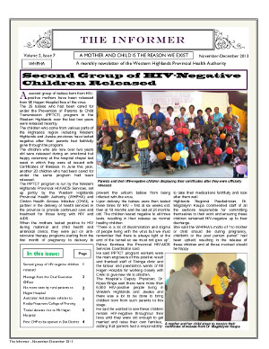 WHPHA News November-December 2013 issue