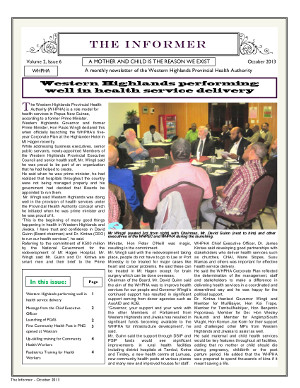 WHPHA News October 2013 issue