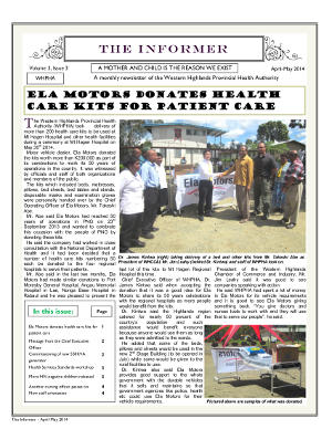 WHPHA News April-May 2014 issue