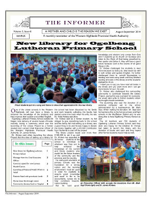 THE INFORMER – August – September 2014