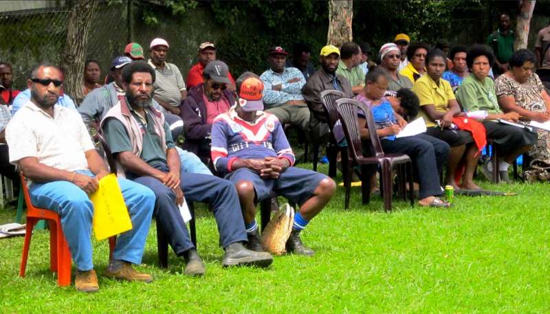 Principals and senior teachers listening to how they can encourage their students to become change agents for health in their respective schools.