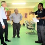 Chairman takes time off to visit staff in wards