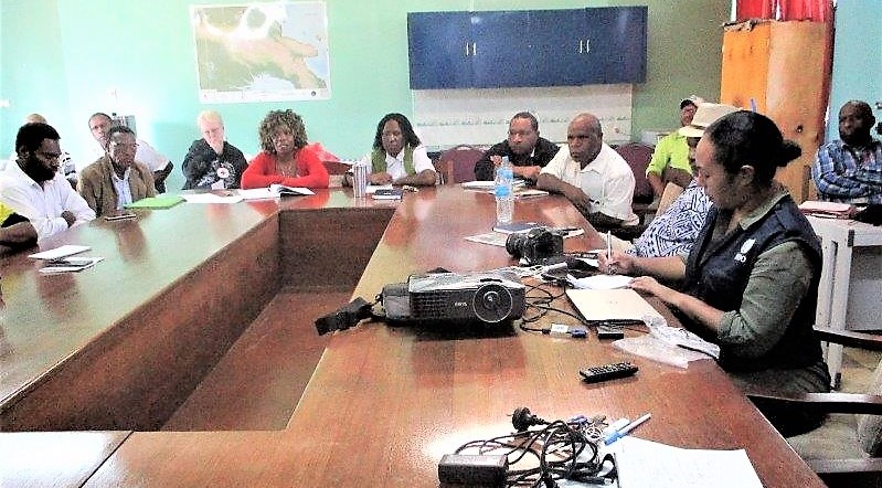 Stakeholders during the partners meeting on polio.