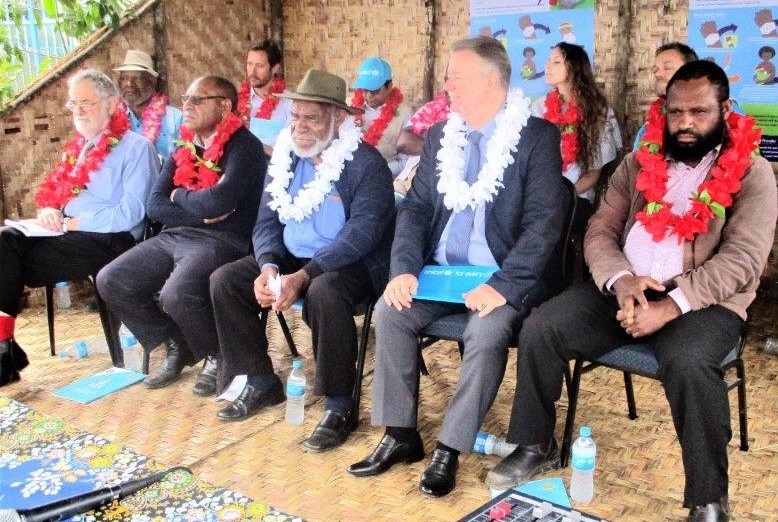 Officials seated for the official launch.