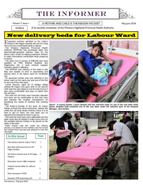 WHPHA News May-June 2018 issue