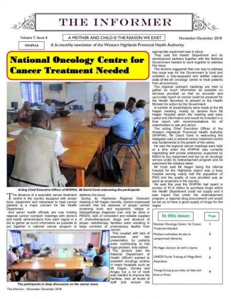 THE INFORMER - November-December 2018
