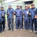 Hand held two-way radios for security guards