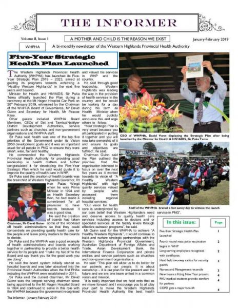 WHPHA News January-February 2019 issue