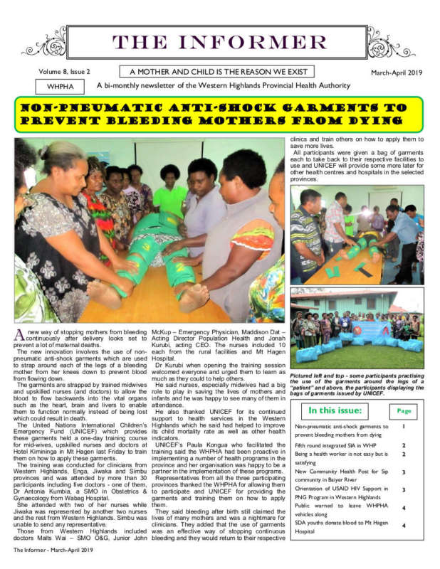 THE INFORMER - March-April 2019