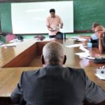 Committee members at one of the meetings.