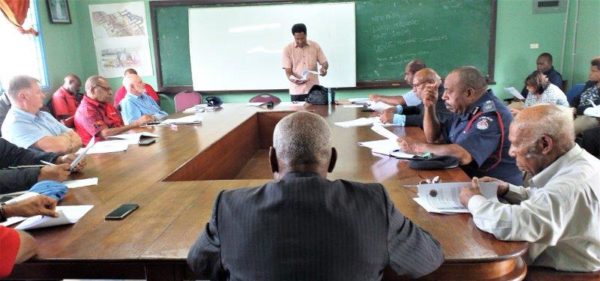 Committee members at one of the meetings.
