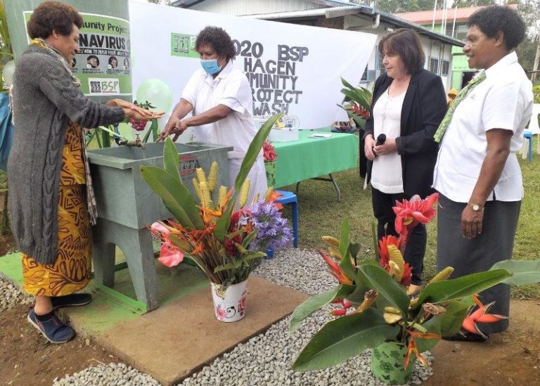BSP donates medical equipment and wash station to WHPHA