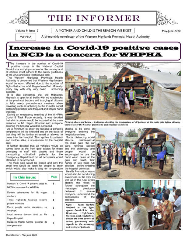 WHPHA News May-June 2020 issue