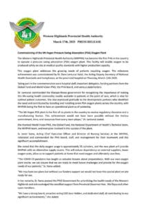 Commissioning of Mt Hagen Pressure Swing Absorption (1)