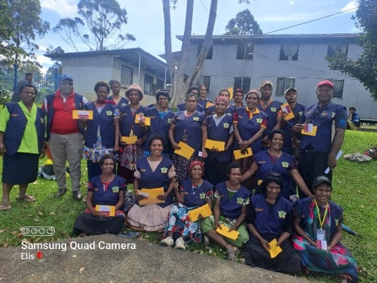 VHAs pose for a group photo after their refresher training