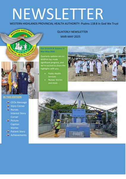 Newsletter Issue - Mar-May 2025