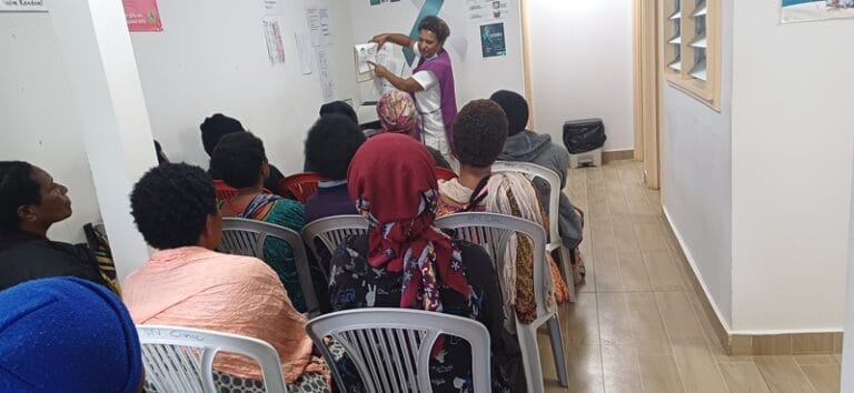 Sr Josephine Kuk led engaging education talks on cervical cancer.