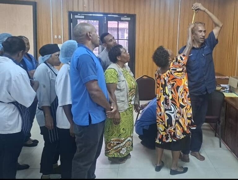 Highlander Hotel staff doing wellness checks after the awareness session