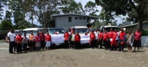 WHPHA staff, volunteers and partners pose for a group photo during World Aids Day