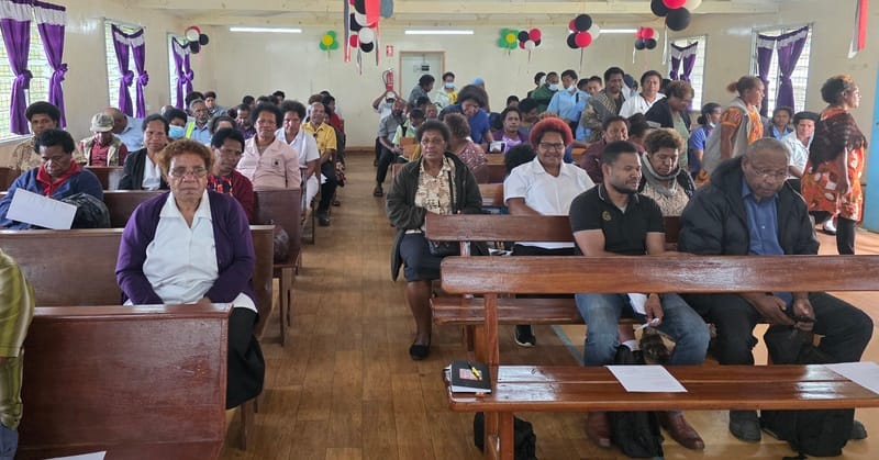 Employees of WHPHA gather inside the Chapel during the 2026 Public Service Dedication Service