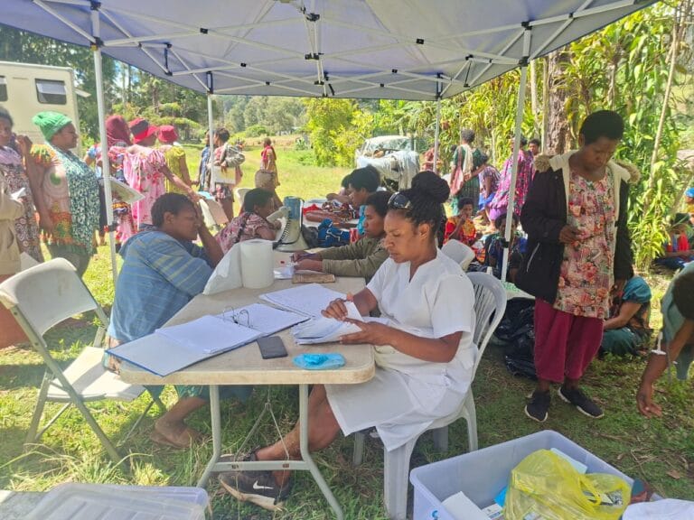 WHPHA’s health workers bringing life-saving cervical cancer services to women in Mukapeng