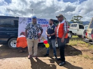 SSI team preparing float in Mt Hagen before launch, 11 March 2026
